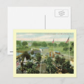 Hillside Amusement Park, Belleville, NJ Vintage Briefkaart (Voorkant / Achterkant)