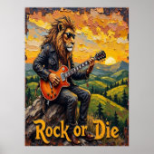 Hillside Blues: Lion's Epic Poster (Voorkant)