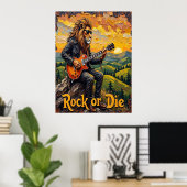 Hillside Blues: Lion's Epic Poster (Thuiskantoor)