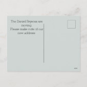 HILLSIDE CHANGE OF ADDRESS-BRIEFKAART FEESTDAGENKAART (Achterkant)