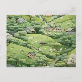 HILLSIDE CHANGE OF ADDRESS-BRIEFKAART FEESTDAGENKAART