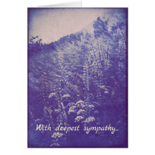 Hillside Flowers Natuur Sympathy Card