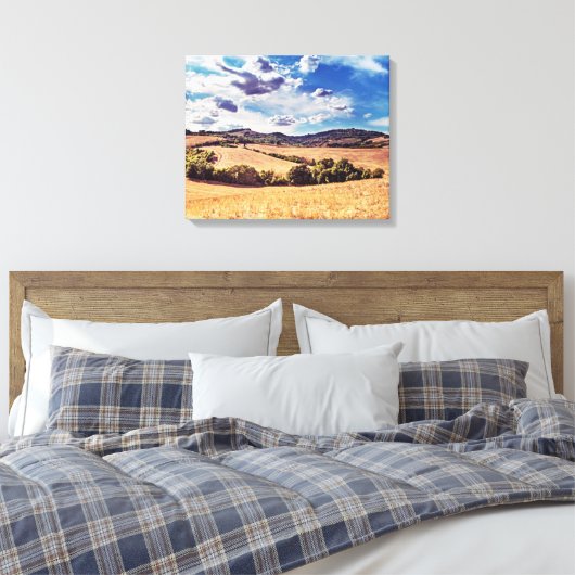 Hillside Harmony Canvas Afdruk (Insitu (Slaapkamer))