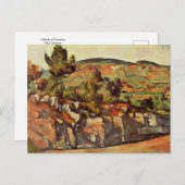 Hillside in Provence door Paul Cezanne Briefkaart (Voorkant / Achterkant)