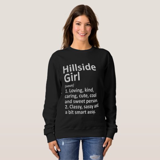 Hillside Meisje Il Illinois Grappige Stad Home Roo Trui (Voorkant volledig)