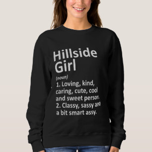 Hillside Meisje Il Illinois Grappige Stad Home Roo Trui