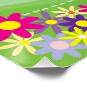HILLSIDE MET BUTTERFLES EN STROMEN POSTER (Hoek)