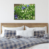 Hillside of Early Spring Flowers Landscape Canvas Afdruk (Insitu (Slaapkamer))
