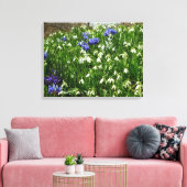 Hillside of Early Spring Flowers Landscape Canvas Afdruk (Insitu (Woonkamer))