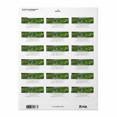 Hillside of Early Spring Flowers Landscape Etiket (Full Sheet)