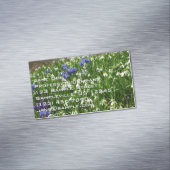 Hillside of Early Spring Flowers Landscape Magnetisch Visitekaartje (Voorbeeld)