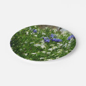 Hillside of Early Spring Flowers Landscape Papieren Bordje (Gekanteld)