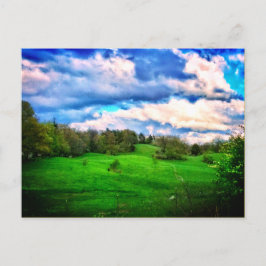 HILLSIDE PASTURE BRIGHT BRIEFKAART