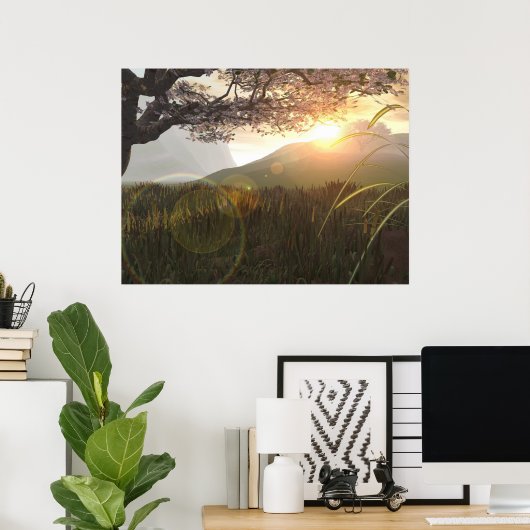 Hillside Poster (Thuiskantoor)