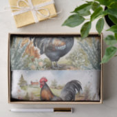 Hillside Roosters Tissuepapier (Geschenk)