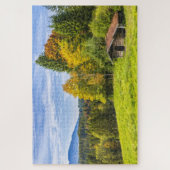 Hillside Shack Uitzicht of Mountains & Forest Legpuzzel (Verticaal)