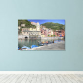 Hillside, stad Vernazza, Cinque Terre, Liguria Canvas Afdruk (Insitu (Houten vloer))