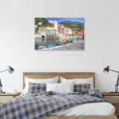 Hillside, stad Vernazza, Cinque Terre, Liguria Canvas Afdruk (Insitu (Slaapkamer))