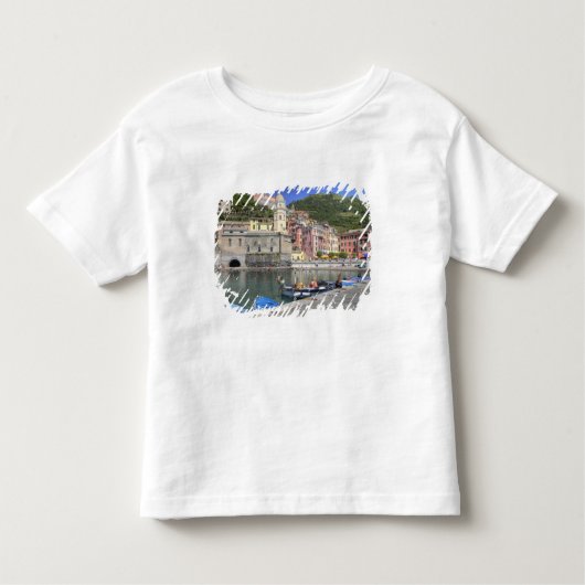 Hillside, stad Vernazza, Cinque Terre, Liguria Kinder Shirts (Voorkant)