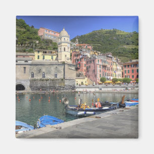 Hillside, stad Vernazza, Cinque Terre, Liguria Magneet