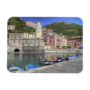 Hillside stad Vernazza, Cinque Terre, Liguria Magneet