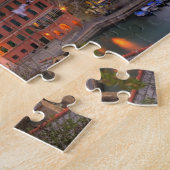 Hillside stad Vernazza 's avonds, Cinque Legpuzzel (Zijkant)
