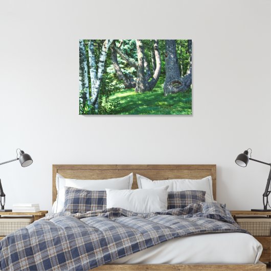 Hillside Trees Canvas Afdruk (Insitu (Slaapkamer))