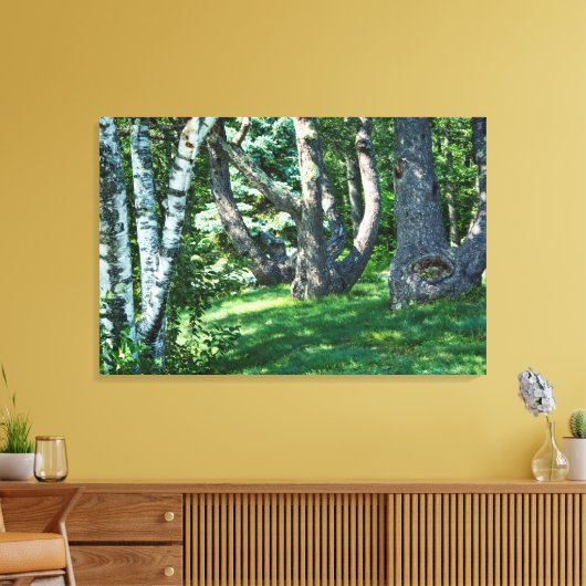 Hillside Trees Canvas Afdruk (Insitu (Woonkamer))