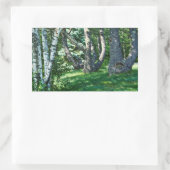 Hillside Trees Rechthoekige Sticker (Tas)