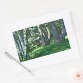 Hillside Trees Rechthoekige Sticker (Envelop)