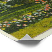 Hillside-Uitzicht van Diamond Island en Lake Poster (Hoek)