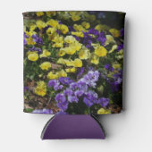 Hillside van Paarse en gele pansies Blikjeskoeler (Voorkant)