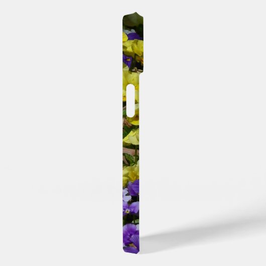 Hillside van Paarse en gele pansies Case-Mate iPhone Case (Achterkant / Rechts)
