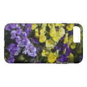 Hillside van Paarse en gele pansies Case-Mate iPhone Case (Achterkant (Horizontaal))