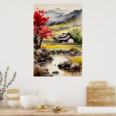 Hillsong Haven, een Waterverf verhaal Poster (Keuken)