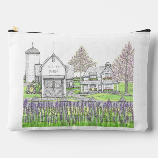 Hilltop Boerderij Grote Accessoiretas Etui (Voorkant)