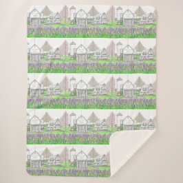 Hilltop Boerderij Sherpa Blanket Deken