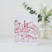 Hilltop dorp Callian | Zuid Frankrijk Briefkaart (Staand voorkant)