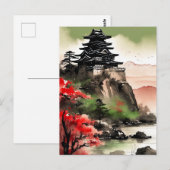 Hilltop Soevereiniteit, Majestueuze Japanse Citade Briefkaart (Voorkant / Achterkant)