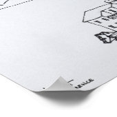 Hilltop Village of Nonza | Corsica, Frankrijk Poster (Hoek)