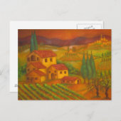 Hilltown in Chianti, Italië Briefkaart (Voorkant / Achterkant)