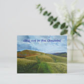 Hillwalk Northumberland Cheviots Briefkaart (Staand voorkant)