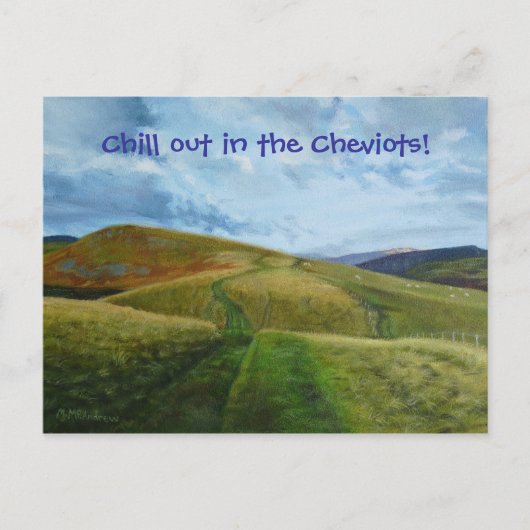 Hillwalk Northumberland Cheviots Briefkaart (Voorkant)