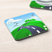 Hilly road, onderzetter (Linkerzijde)