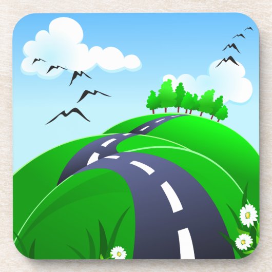 Hilly road, onderzetter (Voorkant)