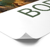 Hilly Vineyard gepersonaliseerd Poster (Hoek)