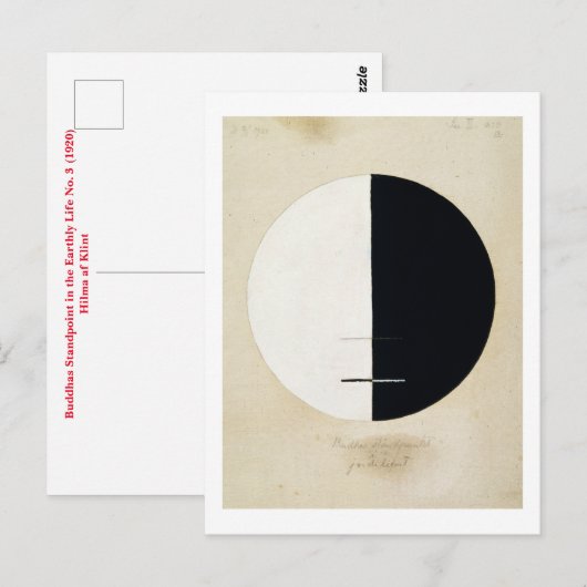 Hilma af Klint abstract art Briefkaart (Voorkant / Achterkant)