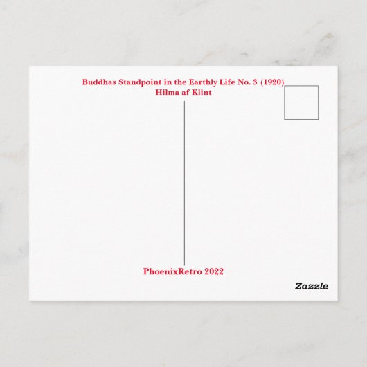 Hilma af Klint abstract art Briefkaart (Achterkant)