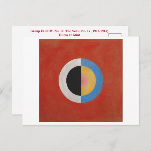 Hilma af Klint abstract art Briefkaart (Voorkant / Achterkant)