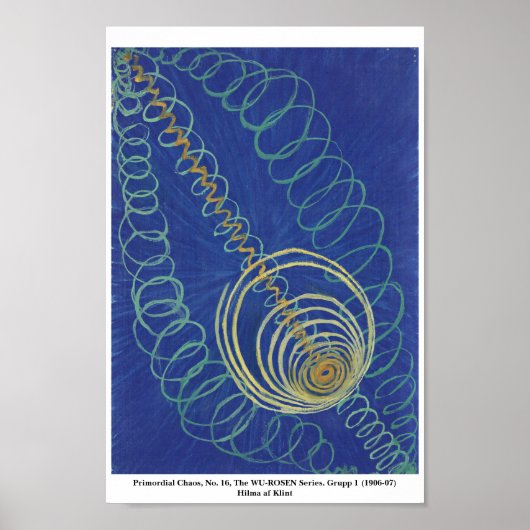Hilma af Klint abstract art Poster (Voorkant)
